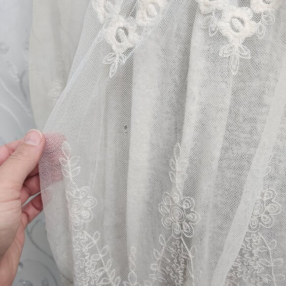 A'Reve Cream Colored, Elegant, Lace Cardigan. - Picture 12 of 13